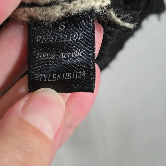 Mak B By Mac Black and Tan Cat Cardigan Size Small - Picture 3 of 6